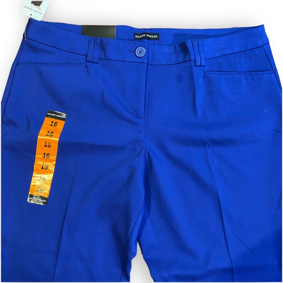 NWT Hilary Radley Blue Professional Ankle Pants Size 16 - Picture 6 of 12